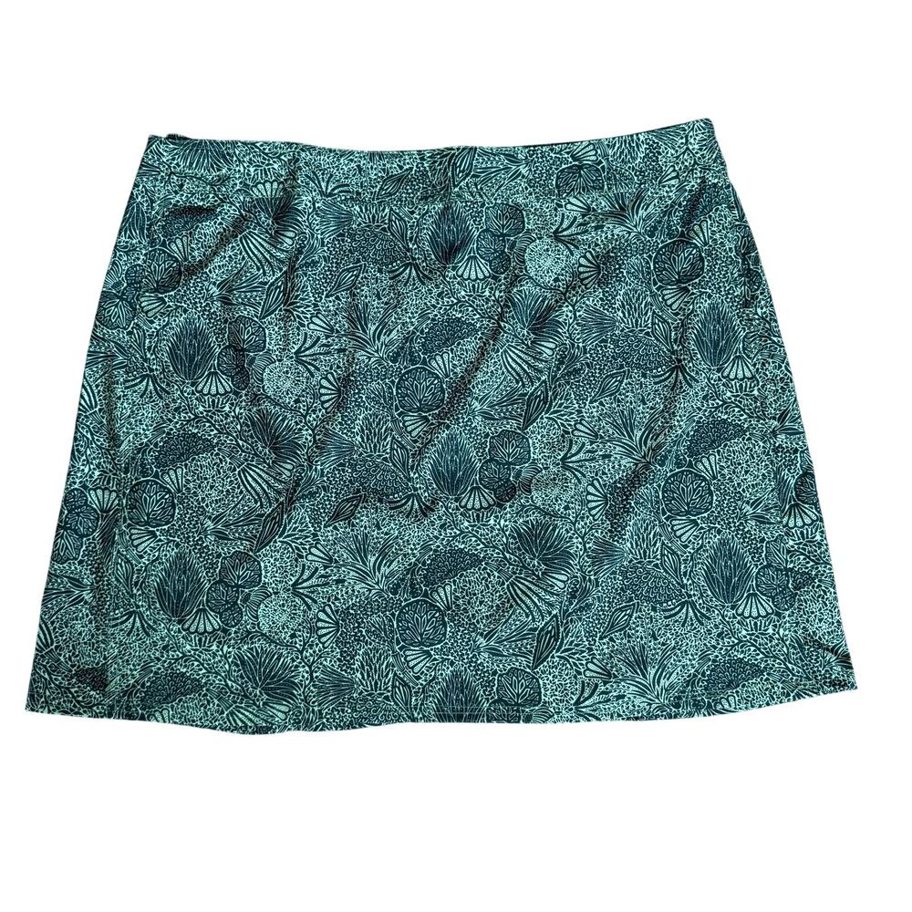 NWT Ripskirt Hawaii Wailea‎ Green Size XXL Length 2 Resort Summer Pool Pocket